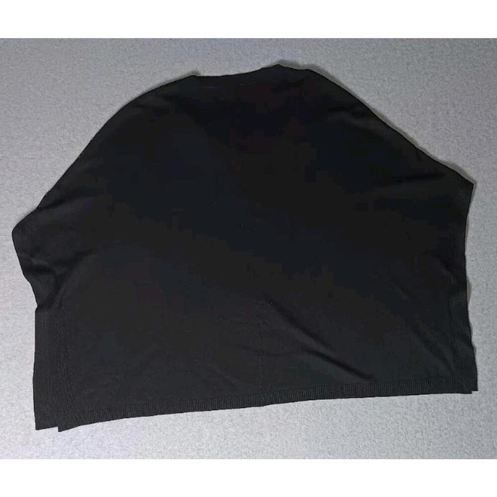 Vila Milano Wool Blend Poncho Style Sweater Womens Size Small Black And... - Picture 12 of 12